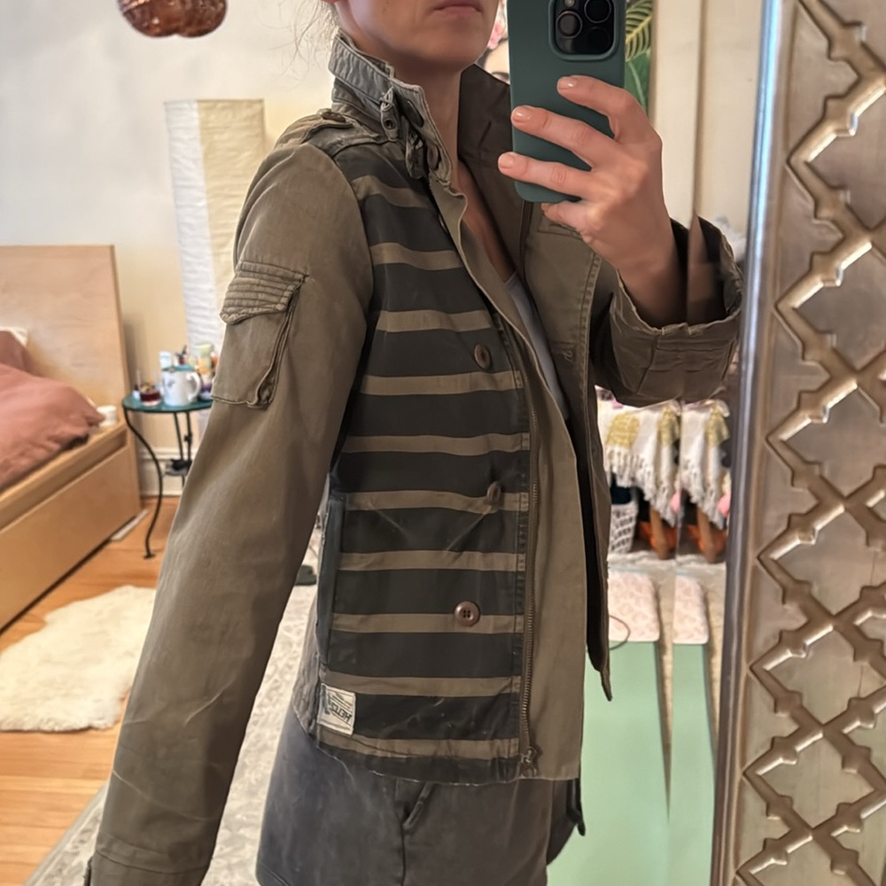 Nasty Gal - Hellz Bellz - vintage Army inspired jacket - size Small - Picture 9 of 10